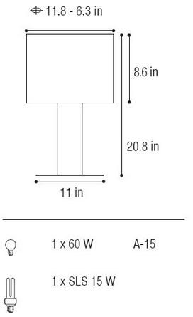 Serena small/Table Fixture