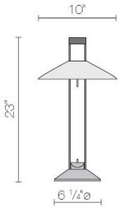 Regina table alum/ Table Fixture