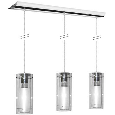 22153-CF/3-Light Stem Pendant