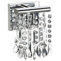 85306W/One Light Crystal Sconce