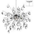 Crystal droplets SPHERICAL PENDANT CHANDELIER