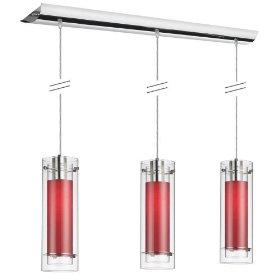 22153-CL-PC Three Light Pendant