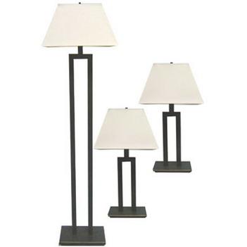 TF870COM/One Floor and Two Table Lamp Set