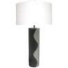 LTHR759/Brown Leatherette table lamp