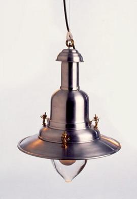 Greek fisherman light 12.5 alum & copper/Pendant