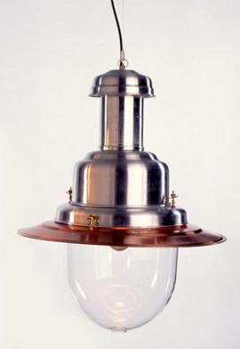 Greek fisherman light 20 alum & copper/Pendant