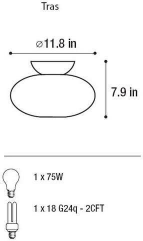 Tras/Ceiling Lamp