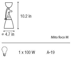 Mito foco large/Wall Fixture