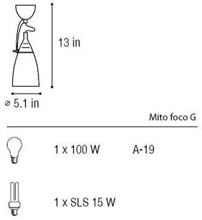 Mito foco small/Wall Fixture