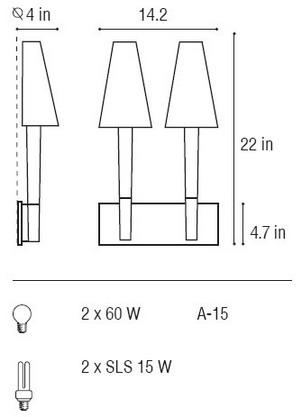 Palace 2a ada/Wall Fixture