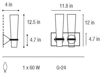 Sevilla a2 ada/Wall Fixture