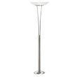 Floor Lamp with White Frosted Glass Shade